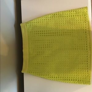 Lime green skirt